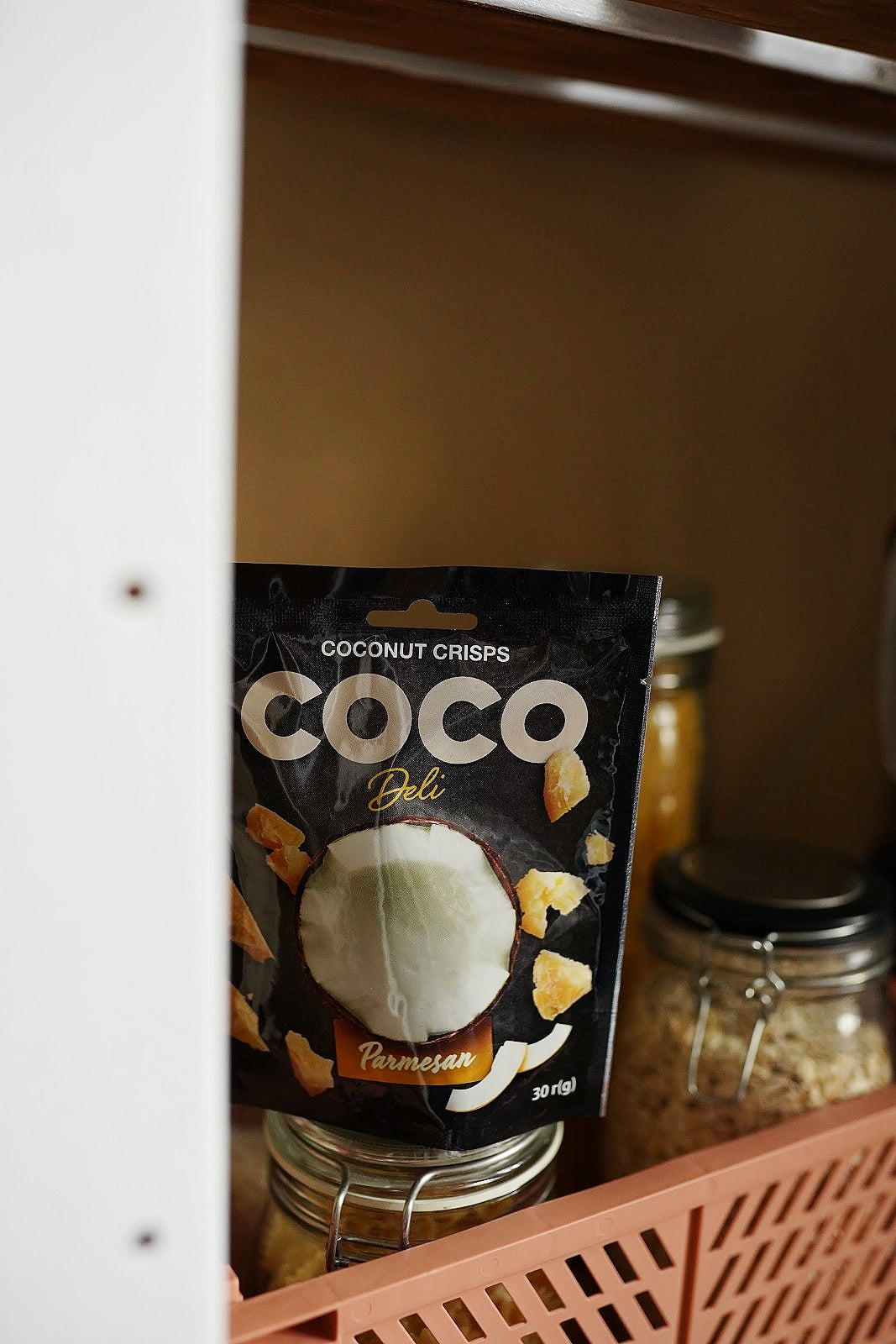 Coconut Crisps Coco Deli With Parmesan, 30 gr.