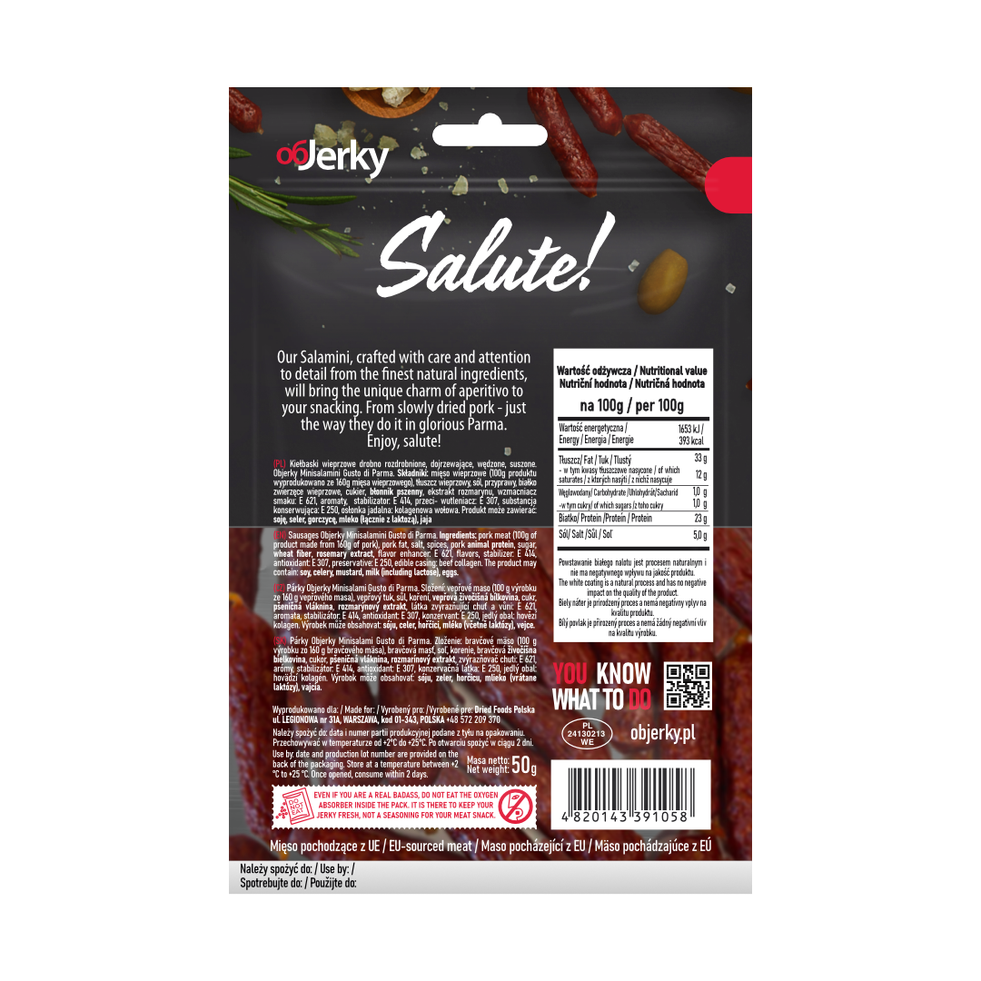 MINISALAMINI Parma (pork), 50 gr.