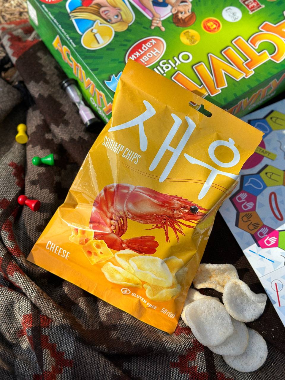 Shrips Prawn Crackers with cheese flavour, 50 gr.