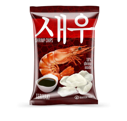 Shrips Prawn Crackers with Teriyaki Sauce flavor, 50 gr.